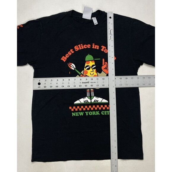 Adidas New York City Pizza Best Slice Beyond Streets T-shirt Men Small Black - Picture 6 of 6